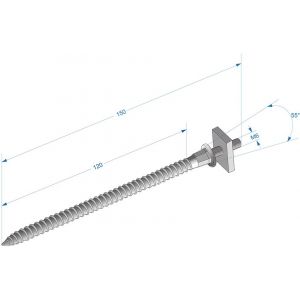 Шпилька специальная с гайкой (без цвета) от производителя Docke по цене 190 р Шпилька специальная с гайкой (без цвета) от производителя Docke по цене 190 р