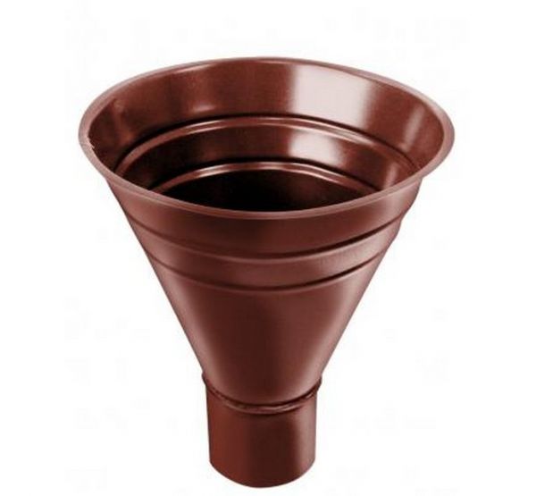 Воронка водосборная Кирпичный (RAL 8004) от производителя Grand Line по цене 2 600 р Воронка водосборная Кирпичный (RAL 8004) от производителя Grand Line по цене 2 600 р