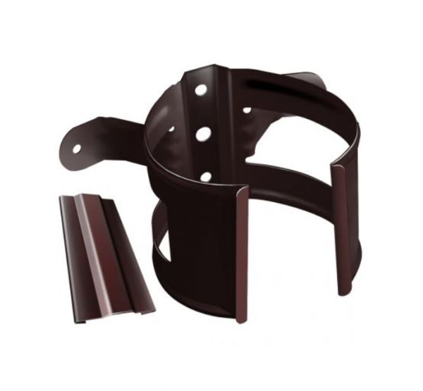 Кронштейн трубы (на дерево) Коричневый (RAL 8017) от производителя  Grand Line по цене 315 р