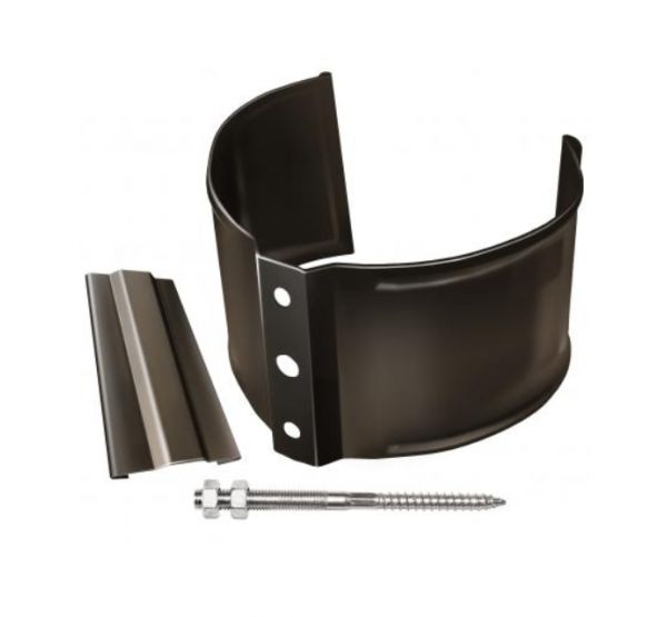 Кронштейн трубы (на кирпич) Коричневый (RR 32) от производителя  Grand Line по цене 460 р