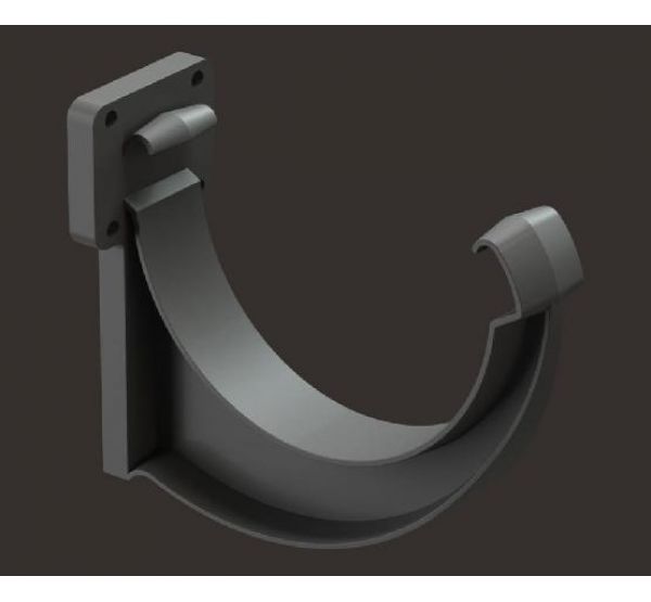 Кронштейн желоба пластик Lux ПВХ Графит от производителя  Docke по цене 133 р