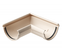 Угол желоба универсал 90° Lux ПВХ Латте